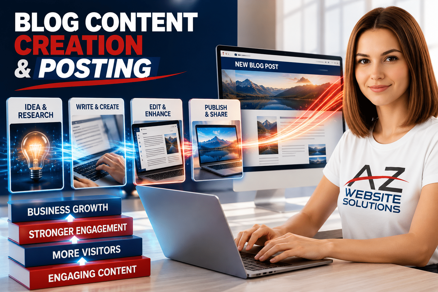 Blog content creation and posting service