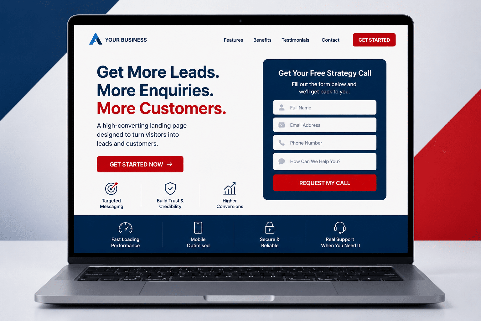 High Converting Landing Page Design