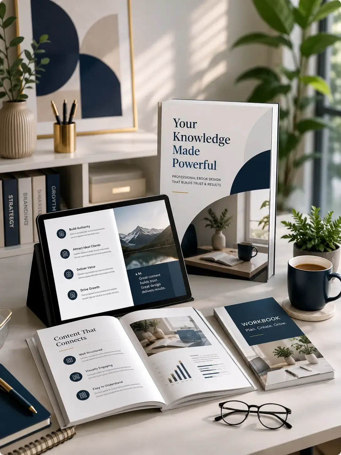 Professional eBook design service for business owners, coaches, consultants, and agencies