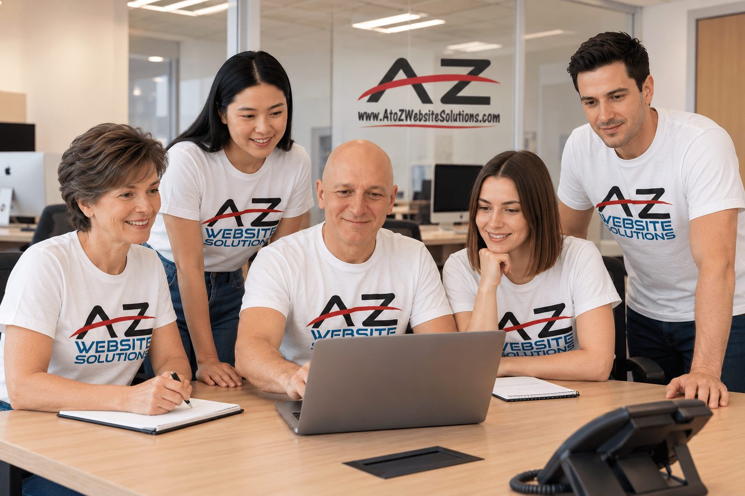 A to Z Website Solutions team supporting businesses with social media management
