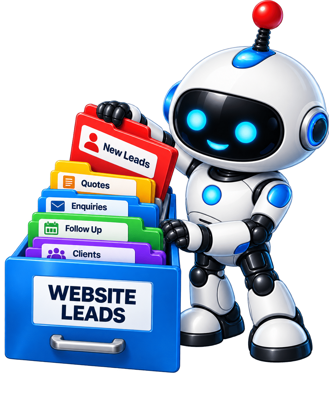 CRM integration automation mascot organising website leads